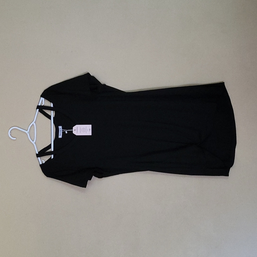Black Tunic shirt/dress by Berryou